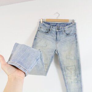 *American Eagle Outfitters Distressed Washed Skinny Jeans